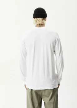 Long Sleeve<Afends Essential  - Long Sleeve Tee White