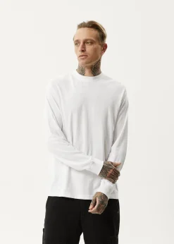 Long Sleeve<Afends Essential  - Long Sleeve Tee White