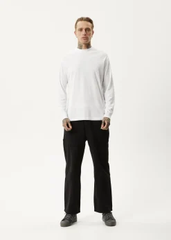 Long Sleeve<Afends Essential  - Long Sleeve Tee White