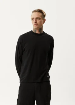 Long Sleeve<Afends Essential  - Long Sleeve Tee Black