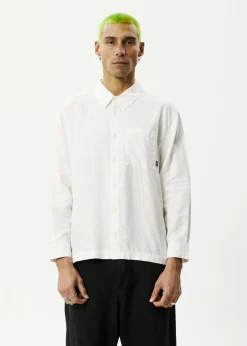 Long Sleeve|Shirts<Afends Everyday  - Long Sleeve Shirt White