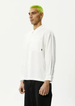 Long Sleeve|Shirts<Afends Everyday  - Long Sleeve Shirt White