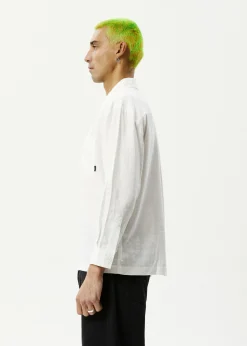 Long Sleeve|Shirts<Afends Everyday  - Long Sleeve Shirt White