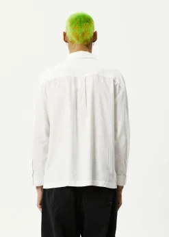 Long Sleeve|Shirts<Afends Everyday  - Long Sleeve Shirt White