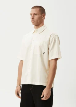 Shirts<Afends Everyday  - Short Sleeve Shirt Off White