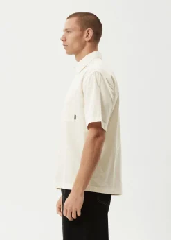 Shirts<Afends Everyday  - Short Sleeve Shirt Off White