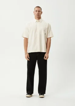 Shirts<Afends Everyday  - Short Sleeve Shirt Off White