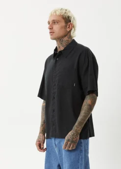 Shirts<Afends Everyday  - Short Sleeve Shirt Black