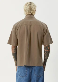 Shirts<Afends Everyday  - Short Sleeve Shirt Fossil