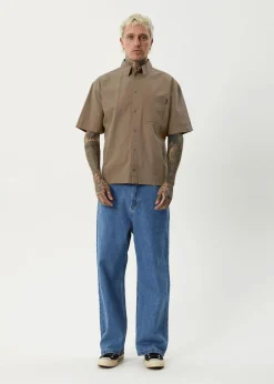 Shirts<Afends Everyday  - Short Sleeve Shirt Fossil