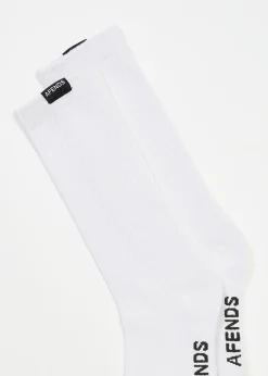 Accessories|Accessories<Afends Everyday  - Socks One Pack White