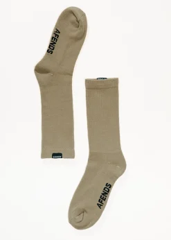 Accessories|Accessories<Afends Everyday  - Socks One Pack Fossil