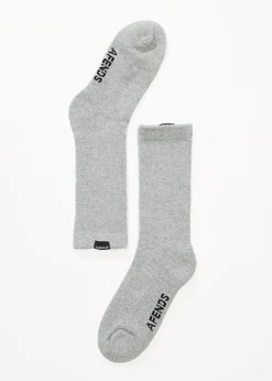 Accessories|Accessories<Afends Everyday  - Socks One Pack Shadow Grey Marle