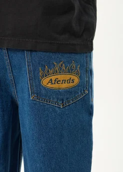 Jeans<Afends Fast Forward  - Denim Ultra Baggy Jean Authentic Blue