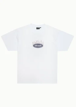 T-Shirts<Afends Fast Forward  - Heavyweight Boxy Tee White