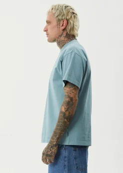 T-Shirts<Afends Fast Forward  - Heavyweight Boxy Tee Ocean Spray