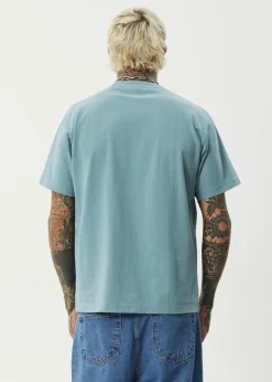 T-Shirts<Afends Fast Forward  - Heavyweight Boxy Tee Ocean Spray
