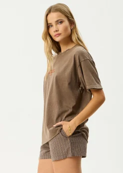 Tees & Shirts<Afends Fatigued  - Oversized Tee Coffee