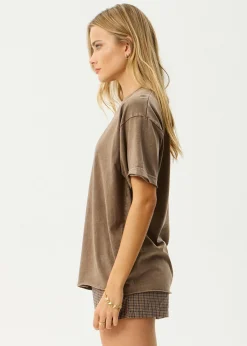 Tees & Shirts<Afends Fatigued  - Oversized Tee Coffee