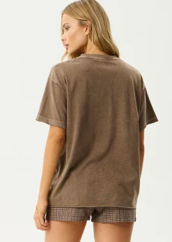 Tees & Shirts<Afends Fatigued  - Oversized Tee Coffee