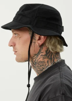 Accessories|Accessories<Afends Flame  - Bucket Hat Black