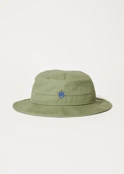 Accessories<Afends Flame  - Bucket Hat Olive