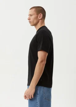 T-Shirts<Afends Flame  - Retro Tee Dark Olive / Black
