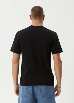 T-Shirts<Afends Flame  - Retro Tee Dark Olive / Black