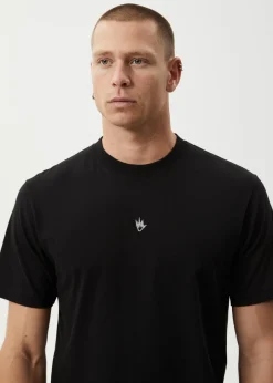 T-Shirts<Afends Flame  - Retro Tee Dark Olive / Black