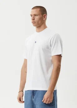 T-Shirts<Afends Flame  - Retro Tee White / Blue