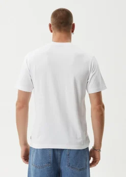 T-Shirts<Afends Flame  - Retro Tee White / Blue
