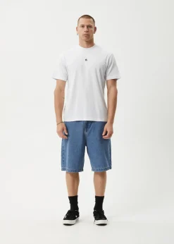 T-Shirts<Afends Flame  - Retro Tee White / Blue