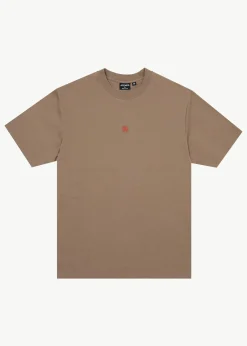 T-Shirts<Afends Flame  - Retro Tee Fossil