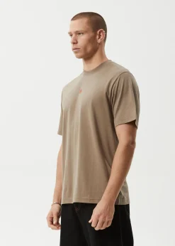 T-Shirts<Afends Flame  - Retro Tee Fossil