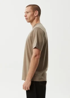 T-Shirts<Afends Flame  - Retro Tee Fossil