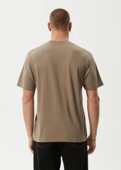 T-Shirts<Afends Flame  - Retro Tee Fossil