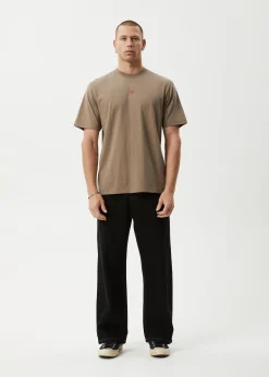 T-Shirts<Afends Flame  - Retro Tee Fossil