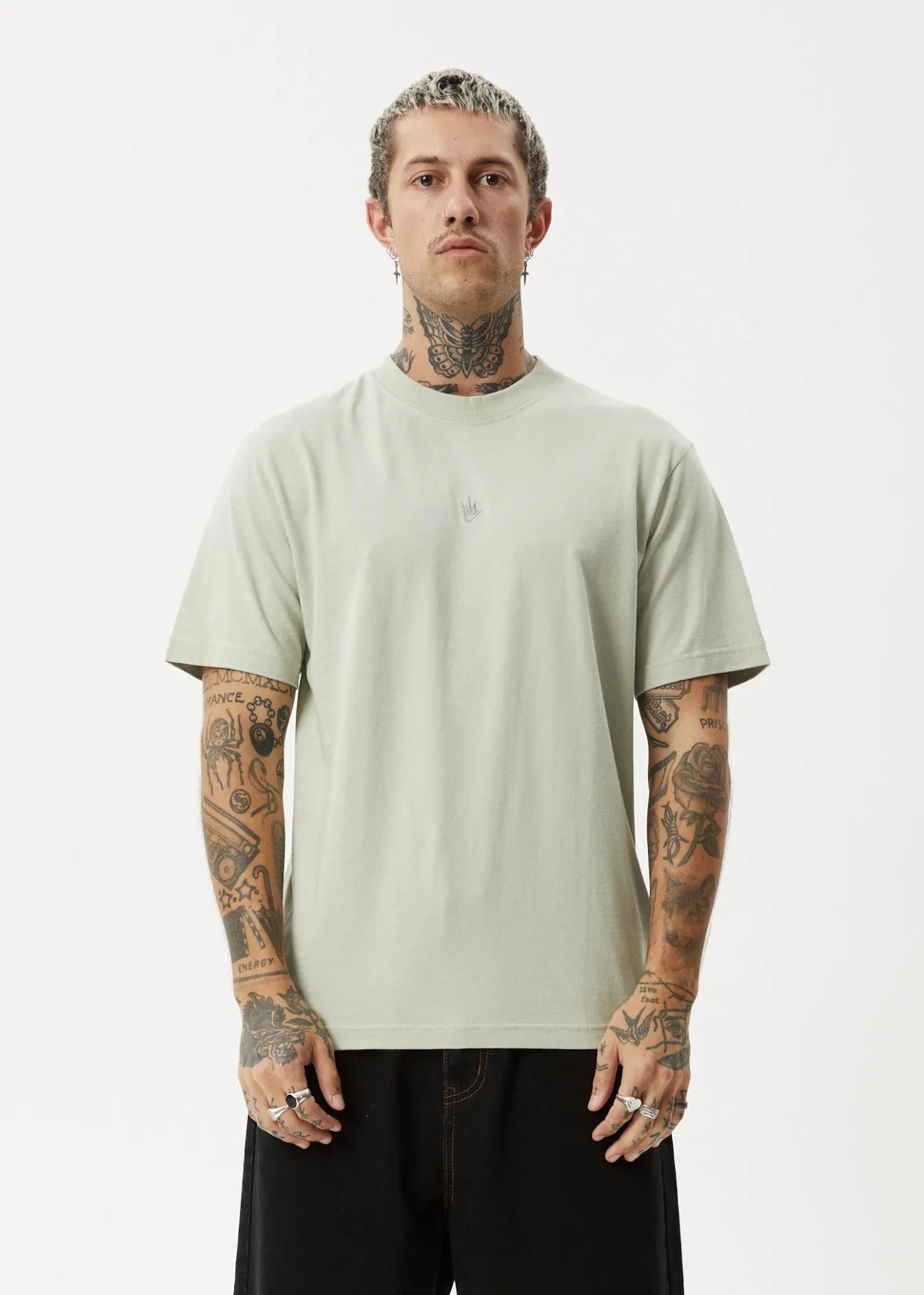 T-Shirts<Afends Flame - Retro Tee Eucalyptus
