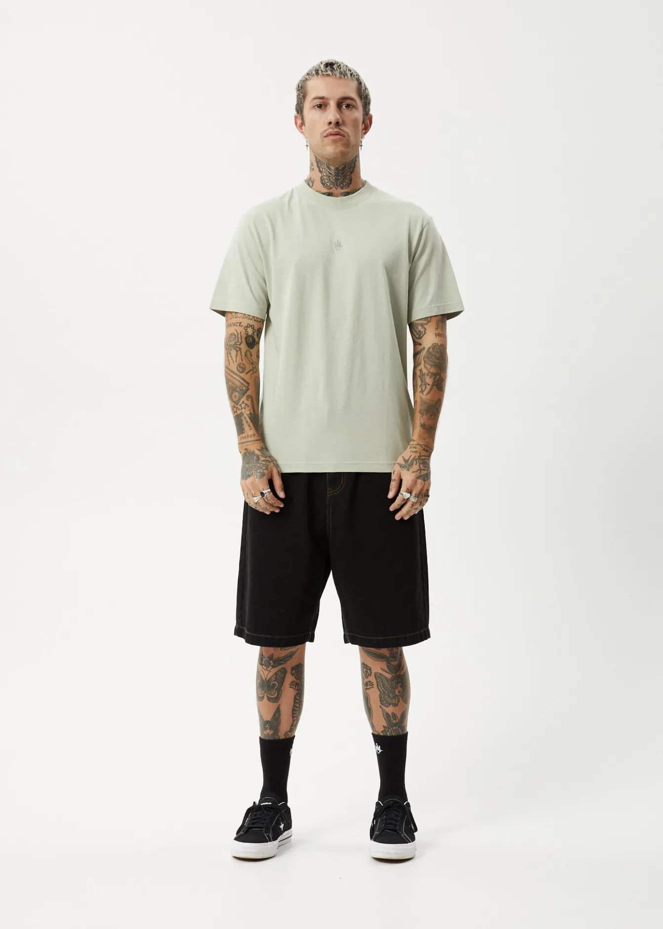 T-Shirts<Afends Flame - Retro Tee Eucalyptus