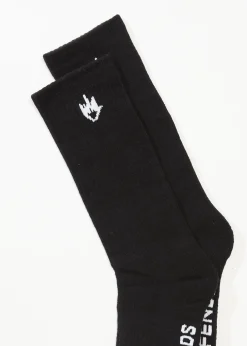 Accessories|Accessories<Afends Flame  - Socks Three Pack Black