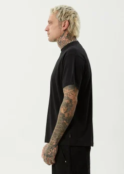 T-Shirts<Afends Foundation  - Boxy Tee Black