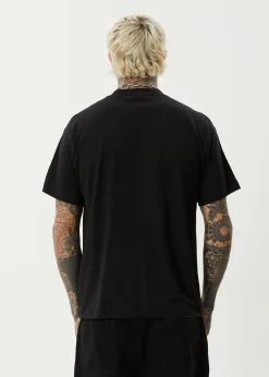 T-Shirts<Afends Foundation  - Boxy Tee Black
