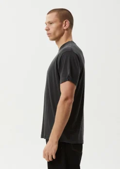 T-Shirts<Afends Foundation  - Boxy Tee Stone Black
