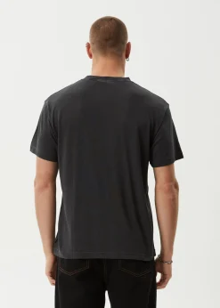 T-Shirts<Afends Foundation  - Boxy Tee Stone Black