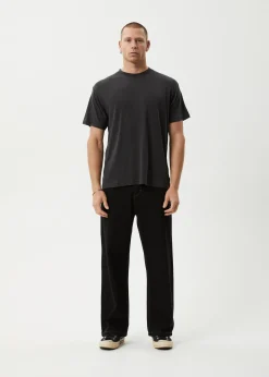 T-Shirts<Afends Foundation  - Boxy Tee Stone Black