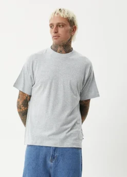 T-Shirts<Afends Foundation  - Boxy Tee Shadow Grey Marle