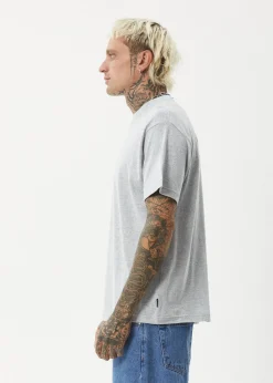 T-Shirts<Afends Foundation  - Boxy Tee Shadow Grey Marle