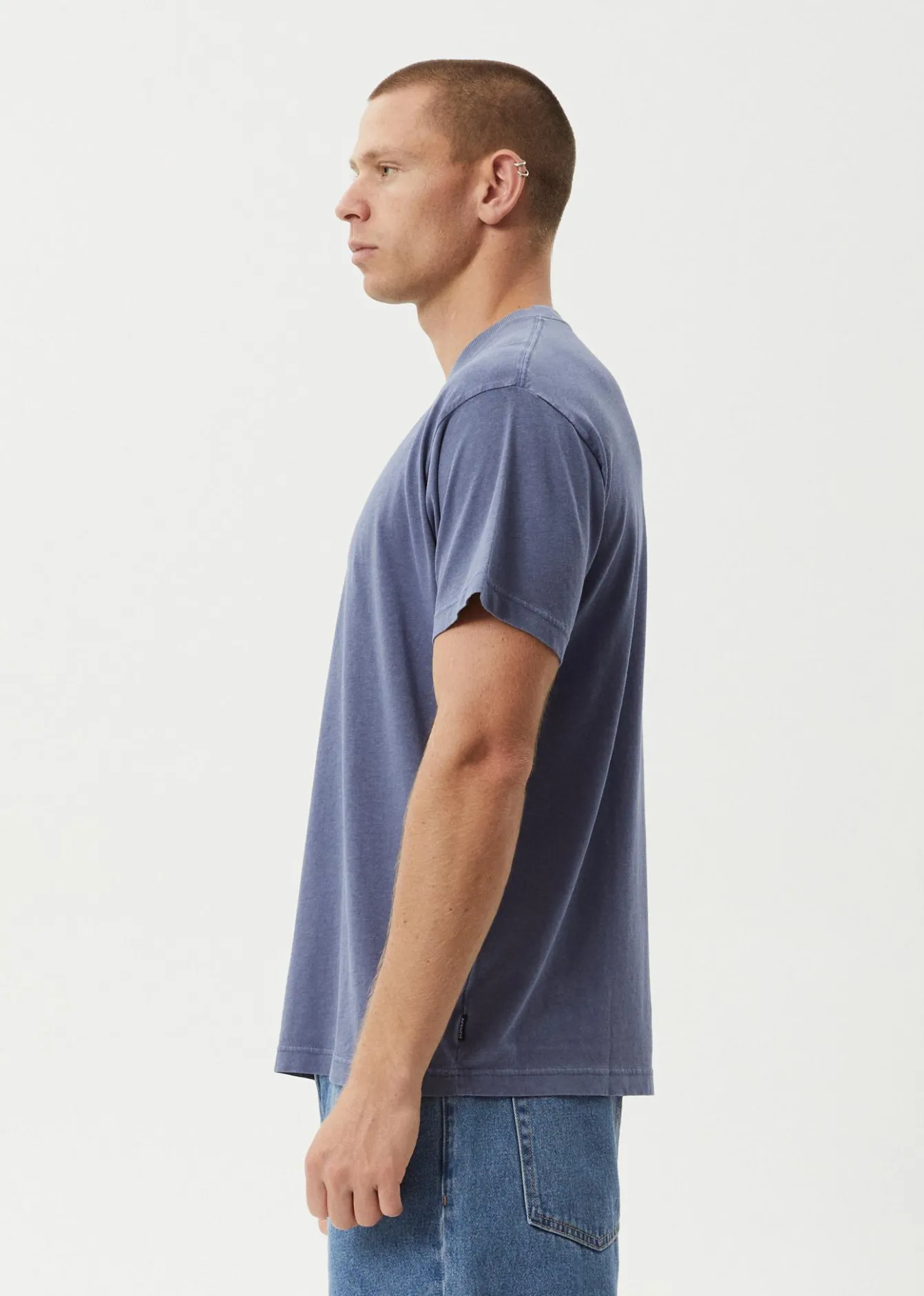 T-Shirts<Afends Foundation - Boxy Tee Washed Marlin