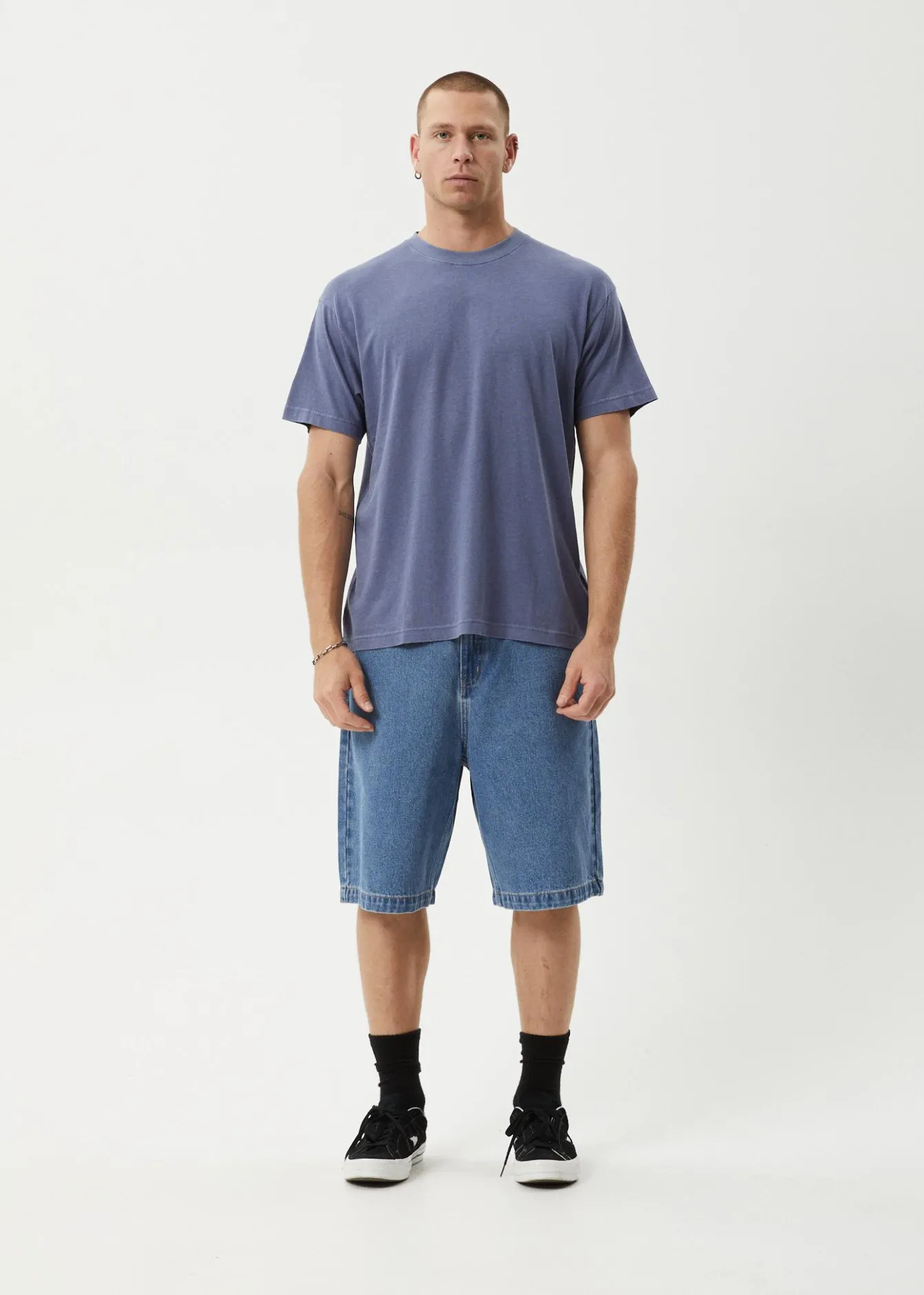 T-Shirts<Afends Foundation - Boxy Tee Washed Marlin