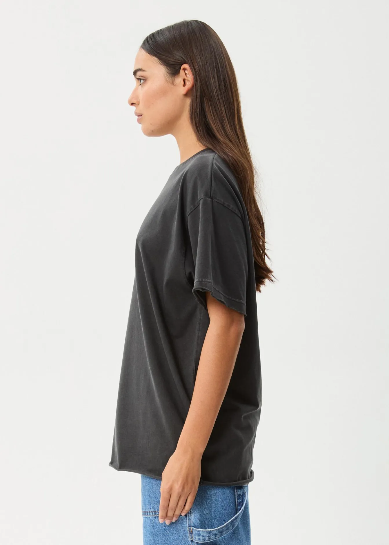 Tees & Shirts<Afends Frolic - Oversized Tee Stone Black